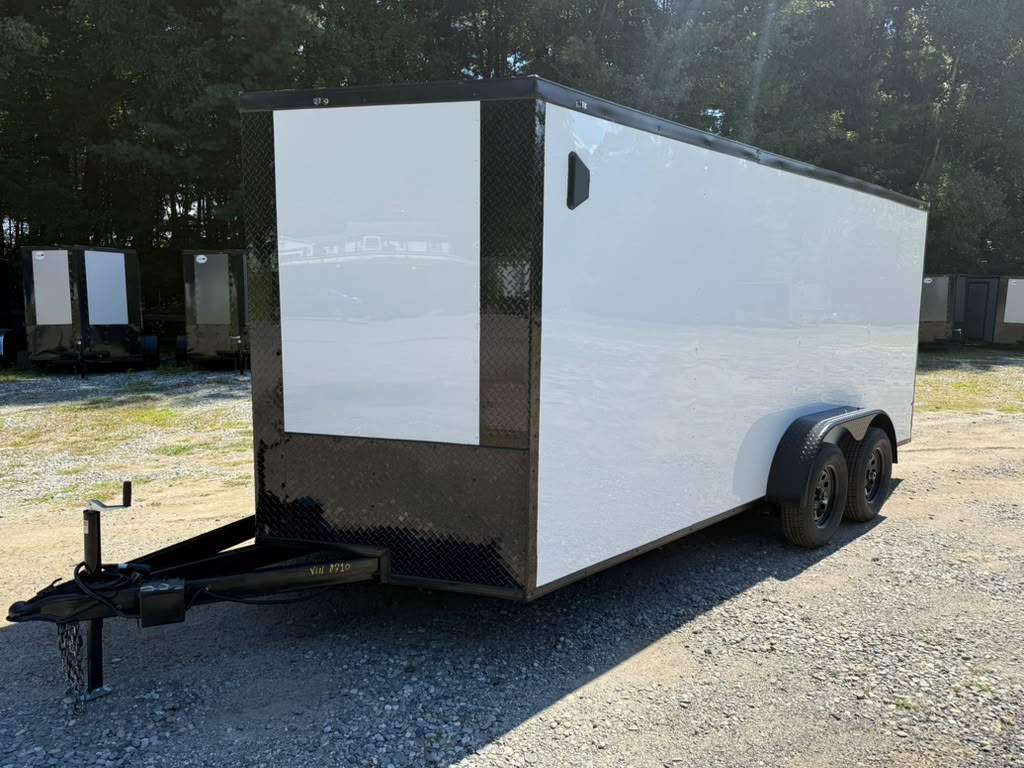 J&C Suppliers 7x16 Cargo / Enclosed Trailer – Blackout Package · Axles: 3,500 lb axles