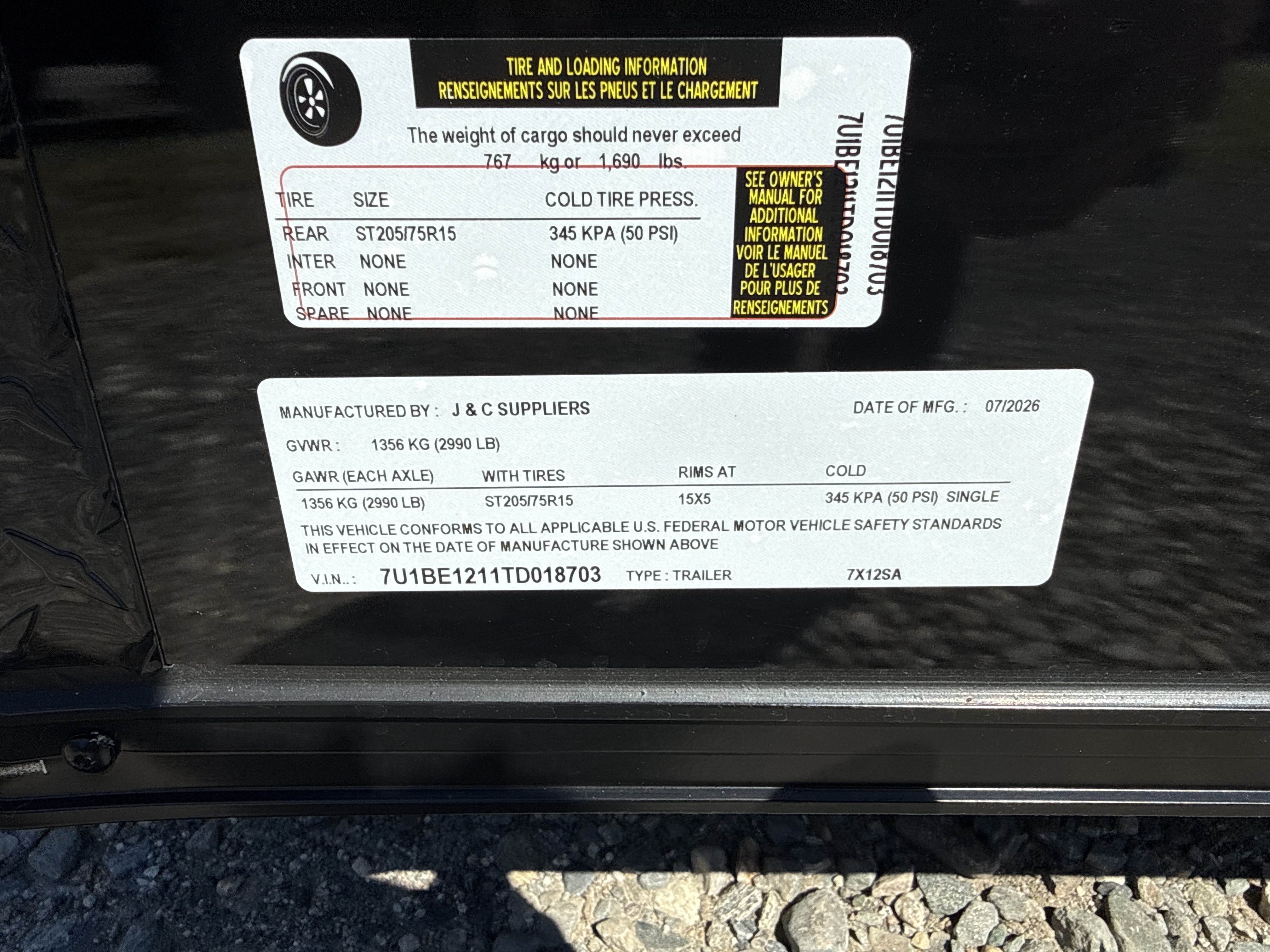 2026 J&C Suppliers 7x12 Enclosed Cargo | Canterbury CT