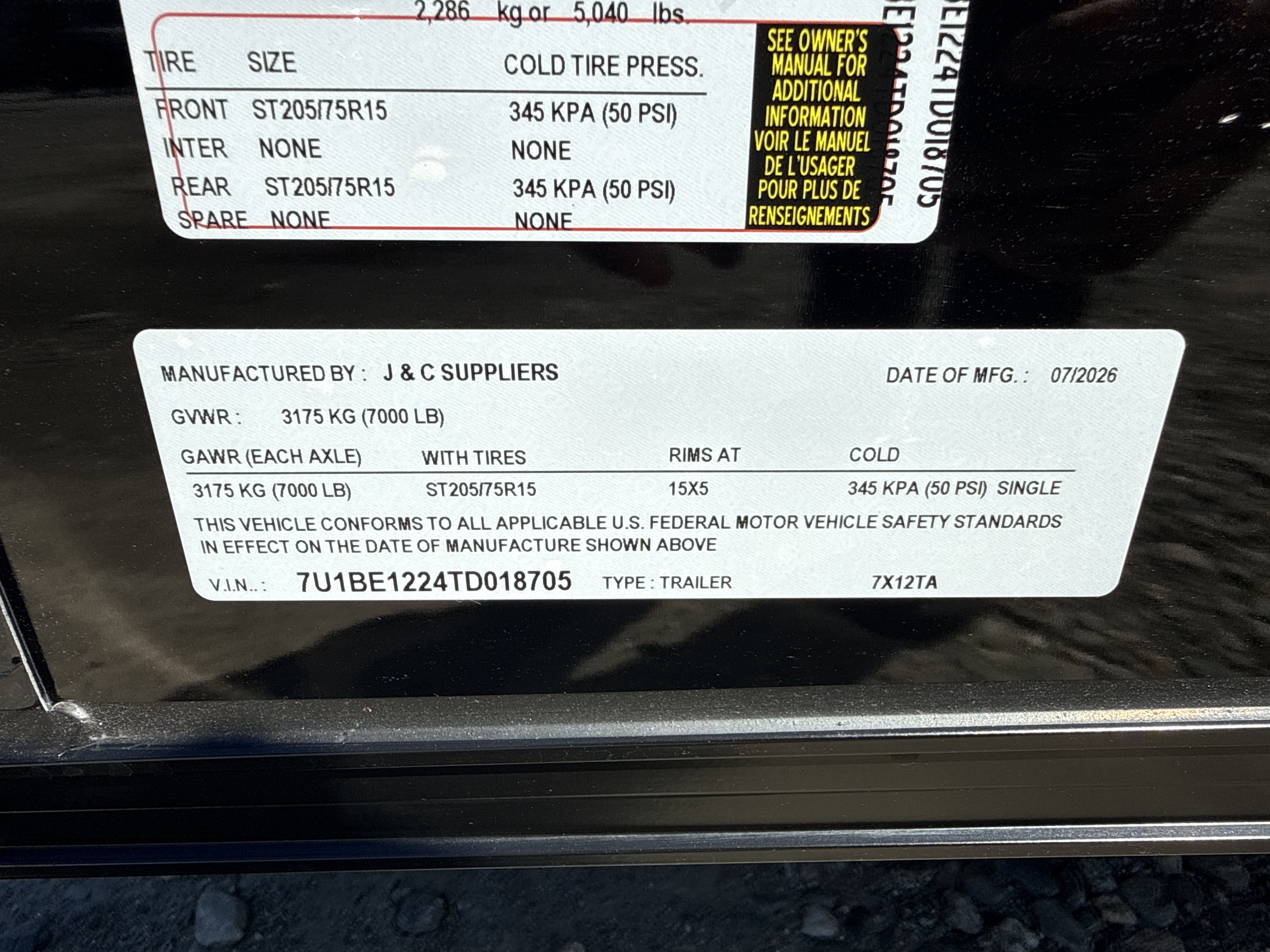 2026 J&C Suppliers 7x12 Enclosed Cargo | Canterbury CT
